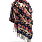 Awara Shawl - Dusk Canyon & Turquoise Night