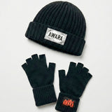 Awara Alpine Essential - Black Beanie and Gloves