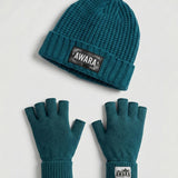 Awara Alpine Essential – Teal Beanie & Gloves