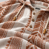 Nomad Hoodie - Driftwood (White & Brown)