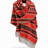 Awara Shawl - Fire Trail & Copper Dusk