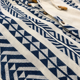 Nomad Hoodie - Maverick (White & Dark Blue)