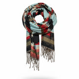 Awara Shawl - Frost Canyon & Redwood Ember