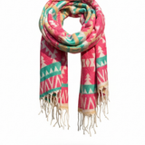 Awara Shawl - Wild Rose & Canyon Mist