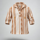 Nomad Hoodie - Driftwood (White & Brown)
