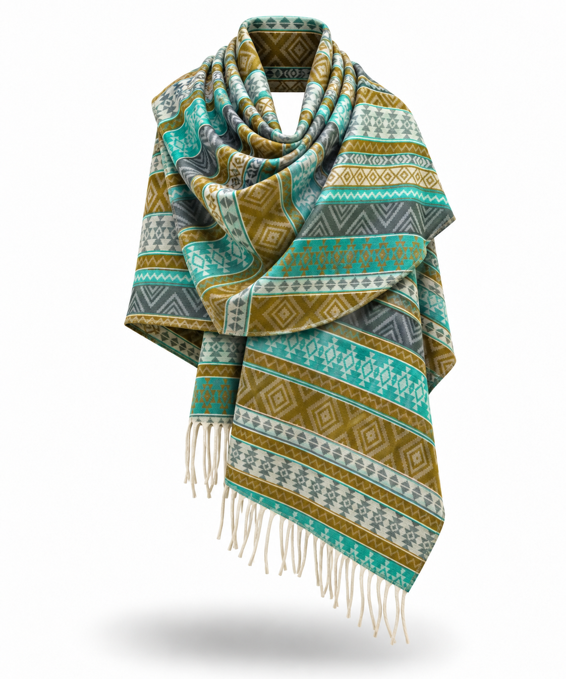 Awara Shawl - Alpine Trails & Emerald Peaks