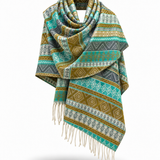 Awara Shawl - Alpine Trails & Emerald Peaks