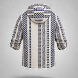Nomad Hoodie - Maverick (White & Dark Blue)